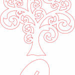 Árbol pequeño de espirales - Vector descarganle para corte CNC y grabado laser gratis | Stanser