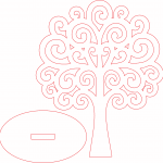 Árbol de espirales con base 3 - Vector descarganle para corte CNC y grabado laser gratis | Stanser