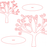Árbol con flores y colibríes - Vector descarganle para corte CNC y grabado laser gratis | Stanser