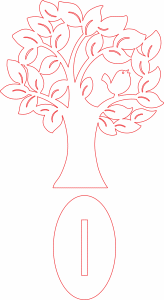 Árbol con ave en el follaje
