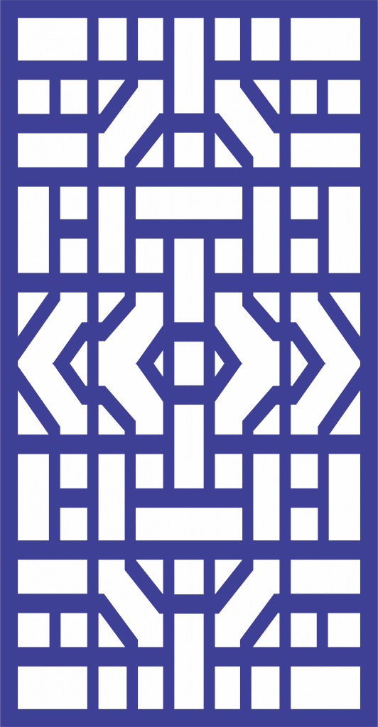 Patrón decorativo 43 — vector para corte CNC