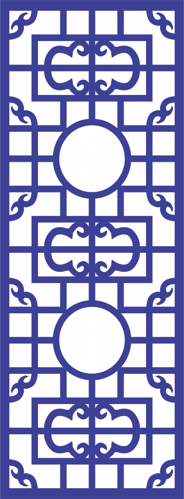 Patrón decorativo 44 — vector para corte CNC