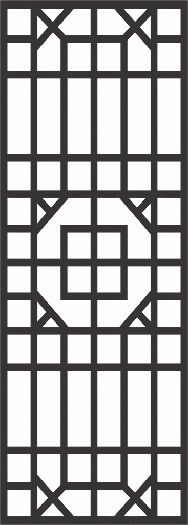 Patrón decorativo 45 — vector para corte CNC