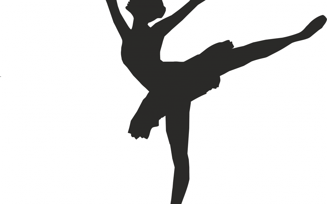 Bailarina con brazos extendidos
