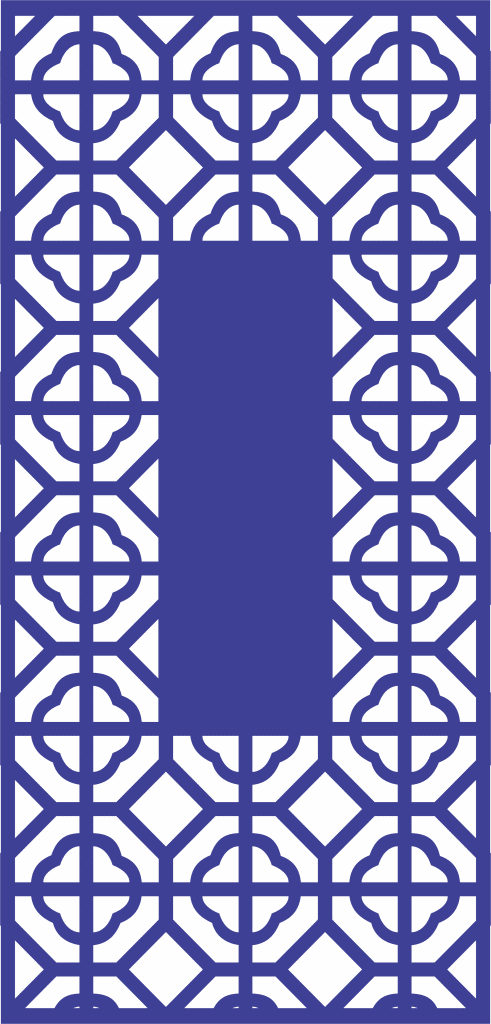 Patrón decorativo 50 — vector para corte CNC