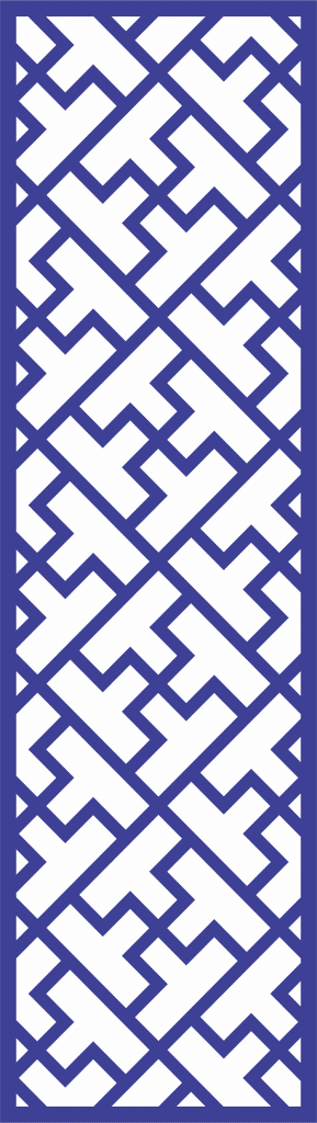 Patrón decorativo 58 — vector para corte CNC