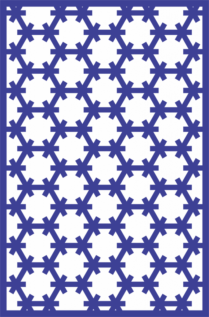 Patrón decorativo 59 — vector para corte CNC
