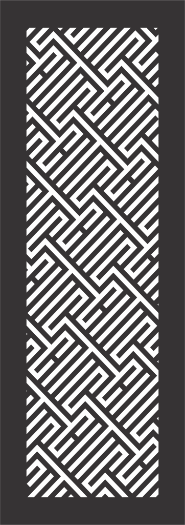 Patrón decorativo 77 — vector para corte CNC