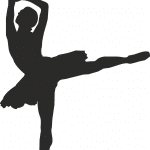 Silueta de bailarina en relevé - Vector SVG DXF para CNC Router y Laser CO2 - Descargable gratis | Stanser