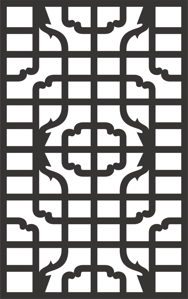 Patrón decorativo 81 — vector para corte CNC