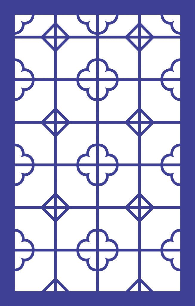 Patrón decorativo 83 — vector para corte CNC