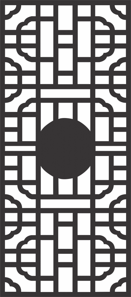 Patrón decorativo 86 — vector para corte CNC