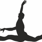 Silueta de Bailarín en split - Vector SVG DXF para CNC Router y Laser CO2 - Descargable gratis | Stanser