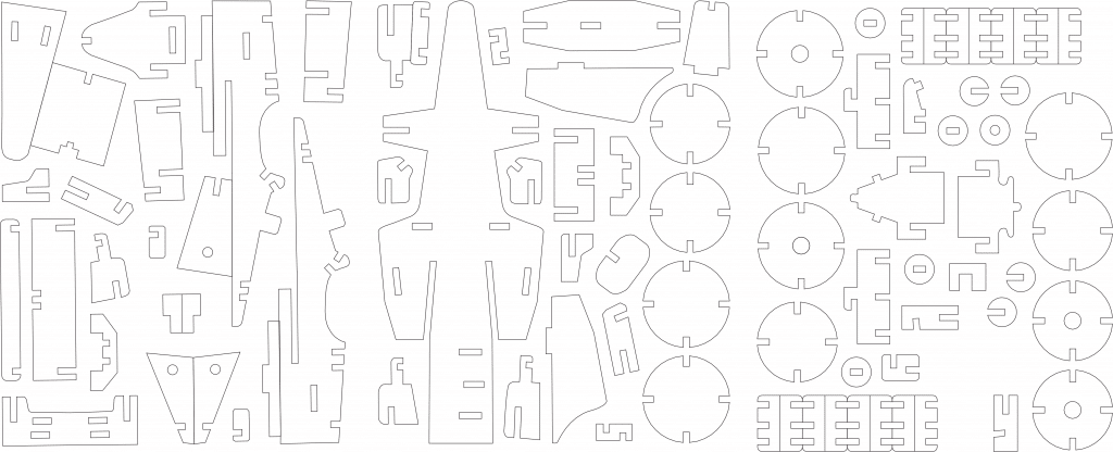 Automóvil de carreras — vector para corte CNC