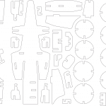 Automóvil de carreras - Vector descarganle para corte CNC y grabado laser gratis | Stanser