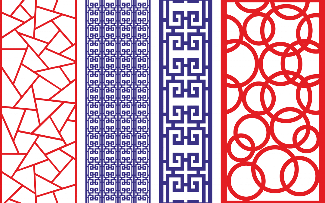Paneles con patrones decorativos