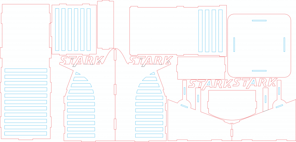 Torre Stark — vector para corte CNC
