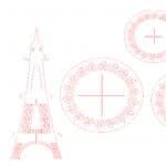 Torre Eiffel para cupcakes 2 - Vector SVG DXF para CNC Router y Laser CO2 - Descargable gratis | Stanser