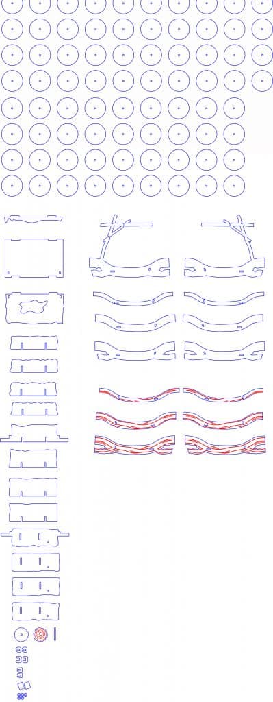 Troncomóvil — vector para corte CNC