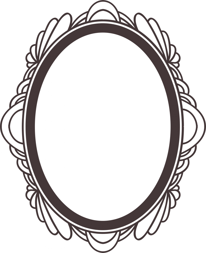 Marco ovalado 4 — vector para corte CNC