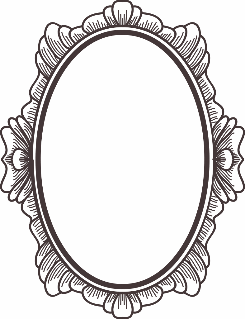 Marco ovalado 2 — vector para corte CNC