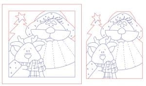 Santa Claus y reno