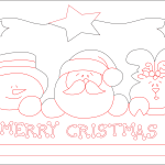 3 Personajes de Navidad - Vector descarganle para corte CNC y grabado laser gratis | Stanser