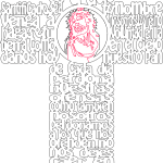 Cruz "Cristo con espinas" - Vector SVG DXF para CNC Router y Laser CO2 - Descargable gratis | Stanser
