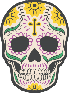 Calavera Mexicana «Cruz»