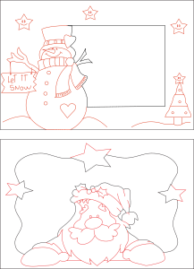 Dúo de marcos navideños