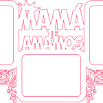Portarretrato múltiple "Mamá te amamos" - Vector SVG DXF para Laser CO2 - Descargable gratis | Stanser