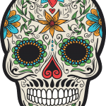 Calavera Mexicana con bigote - Vector descarganle para corte CNC y grabado laser gratis | Stanser