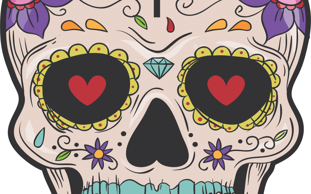 Calavera Mexicana «Corazones»