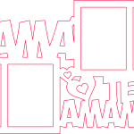 Portarretratos múltiple "Mamá te amamos" 2 - Vector SVG DXF para Laser CO2 - Descargable gratis | Stanser