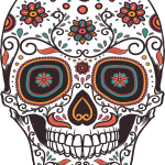 Calavera Mexicana "Flores" - Vector descarganle para corte CNC y grabado laser gratis | Stanser