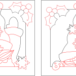 Cuadros de Santa Claus - Vector descarganle para corte CNC y grabado laser gratis | Stanser