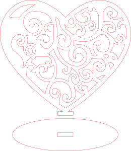 Souvenir de corazón «Espirales»