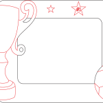 Portarretratos de fútbol - Vector descarganle para corte CNC y grabado laser gratis | Stanser