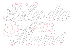 Cuadro «Feliz día mamá» 2
