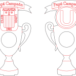 Trofeo "Papá campeón" - Vector descarganle para corte CNC y grabado laser gratis | Stanser
