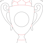 Trofeo con balón - Vector descarganle para corte CNC y grabado laser gratis | Stanser