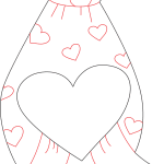Corbata de corazones - Vector descarganle para corte CNC y grabado laser gratis | Stanser