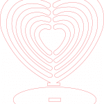 Souvenir de corazones anidados - Vector SVG DXF para CNC Router y Laser CO2 - Descargable gratis | Stanser