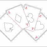 Poker de ases - Vector SVG DXF para CNC Router y Laser CO2 - Descargable gratis | Stanser