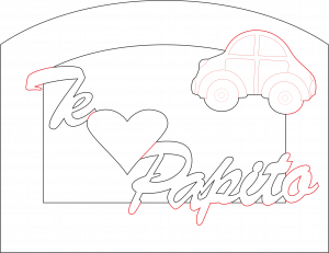 Cuadro «Te amo Papito»