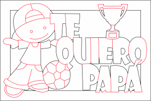 Cuadro para Papá «Fútbol»