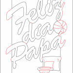 Cuadro para Papá "Basketball" - Vector descarganle para corte CNC y grabado laser gratis | Stanser