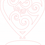 Souvenir de corazón "Espirales" 2 - Vector SVG DXF para CNC Router y Laser CO2 - Descargable gratis | Stanser