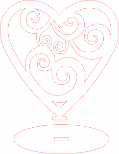 Souvenir de corazón «Espirales» 2