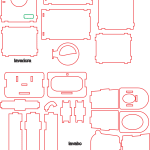 Muebles de baño miniatura - Vector descarganle para corte CNC y grabado laser gratis | Stanser